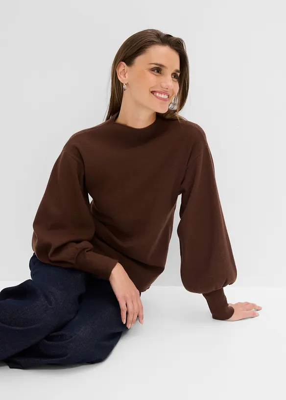 Maglione oversize in misto viscosa, bonprix