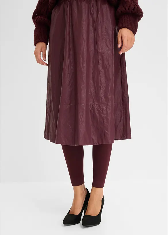Leggings termici in maglia con morbido pile, 140 DEN, bonprix