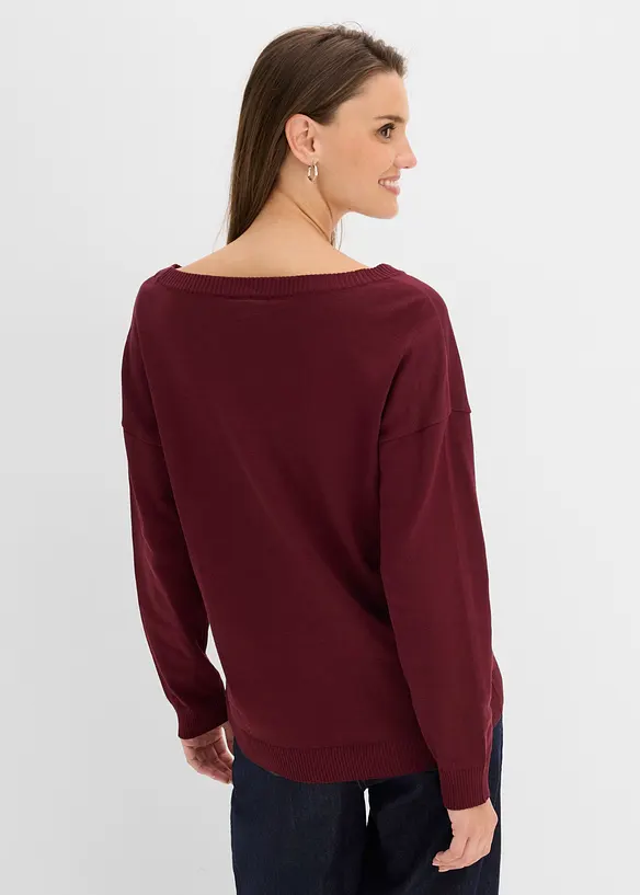 Maglione oversize in misto viscosa, bonprix