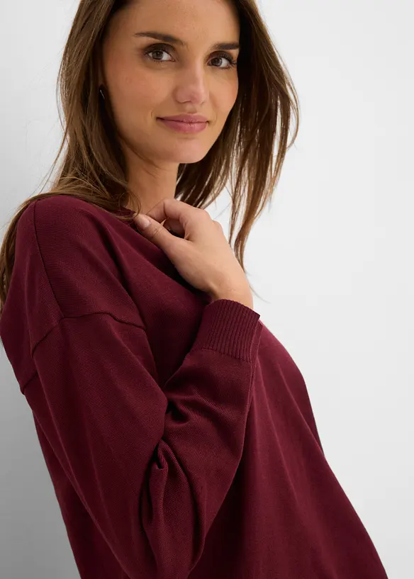 Maglione oversize in misto viscosa, bonprix