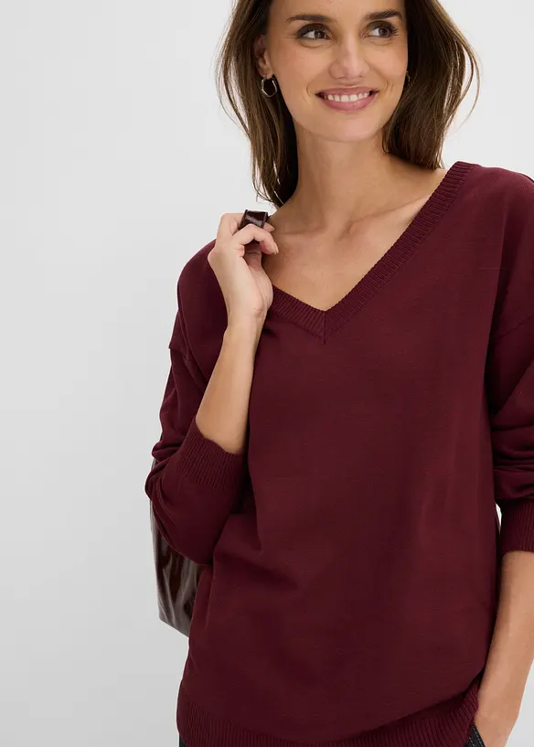 Maglione oversize in misto viscosa, bonprix