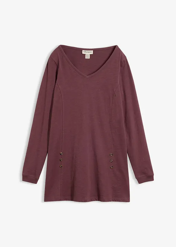 Maglia lunga in puro cotone, bonprix