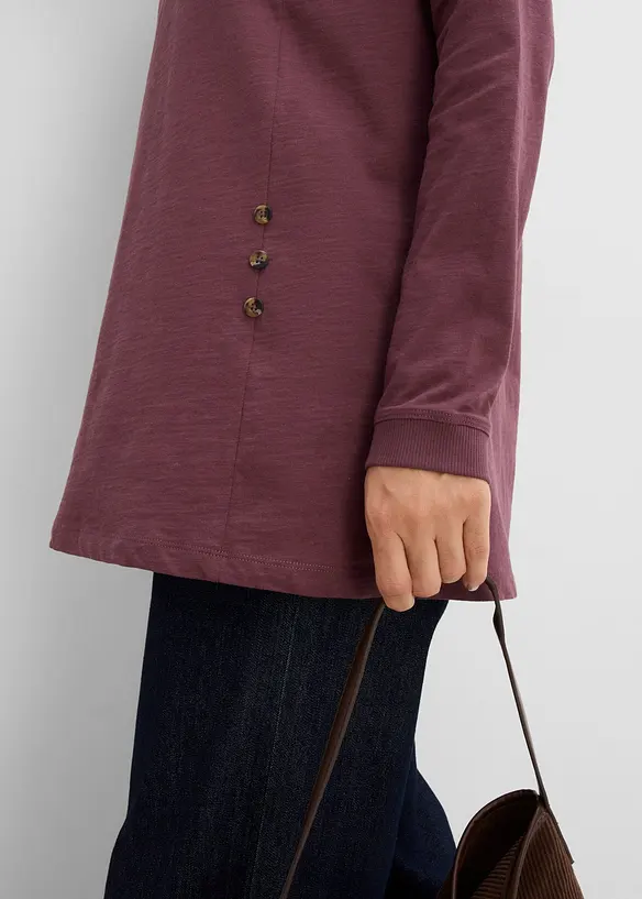 Maglia lunga in puro cotone, bonprix