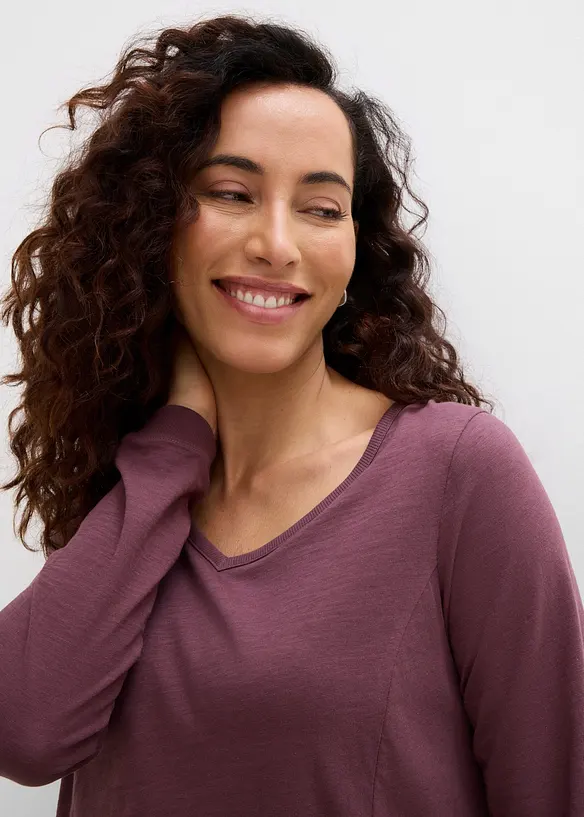 Maglia lunga in puro cotone, bonprix
