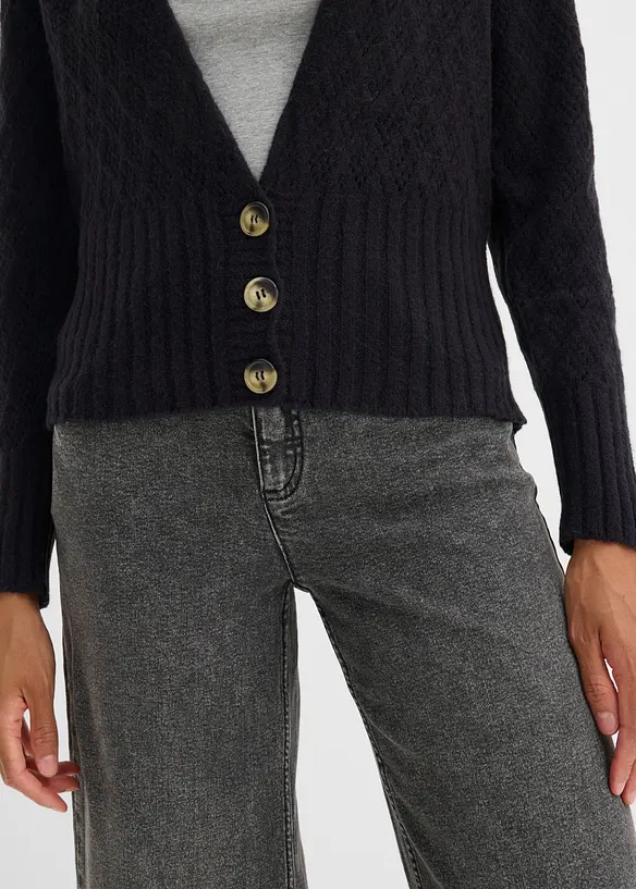 Cardigan in filato fine, bonprix