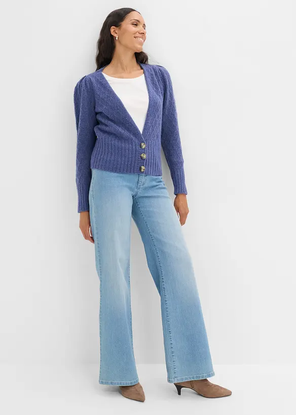 Cardigan in filato fine, bonprix