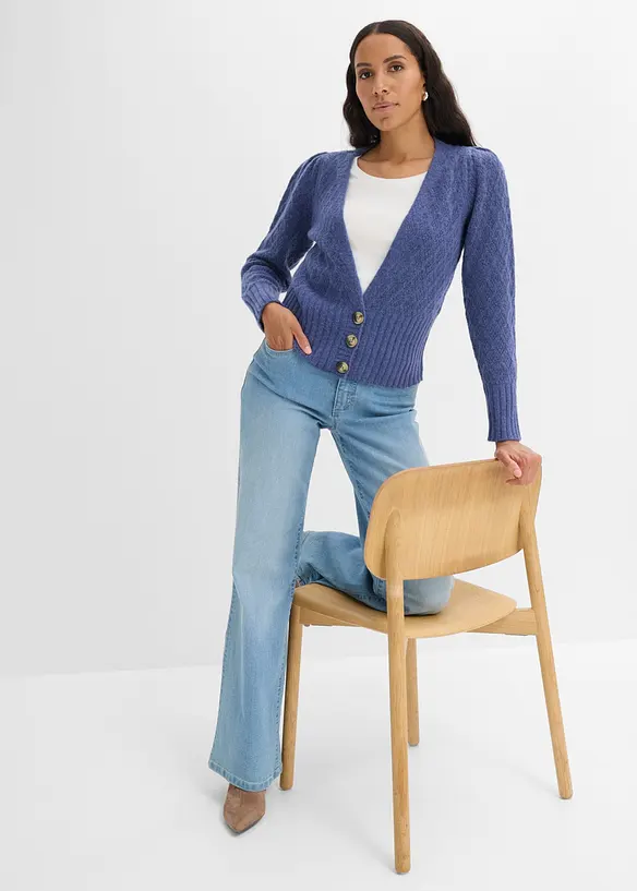 Cardigan in filato fine, bonprix