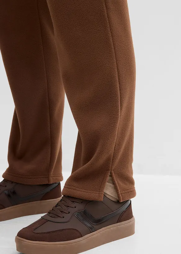 Pantaloni in pile con elastico in vita, bonprix