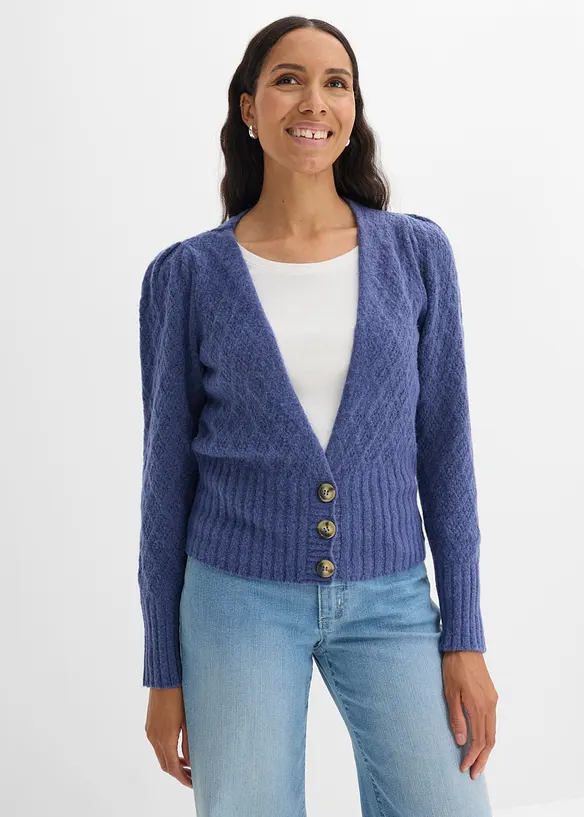 Cardigan in filato fine, bonprix