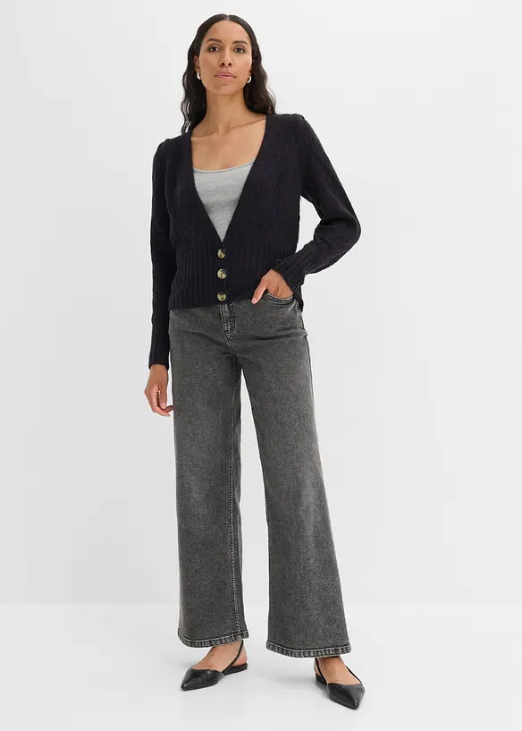 Cardigan in filato fine, bonprix