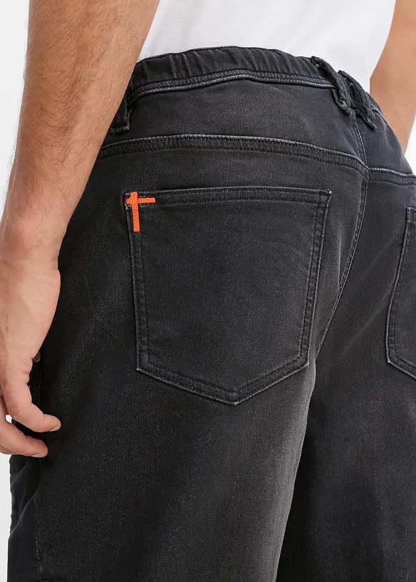 Jeans jogger con elastico in vita regular fit, straight, bonprix