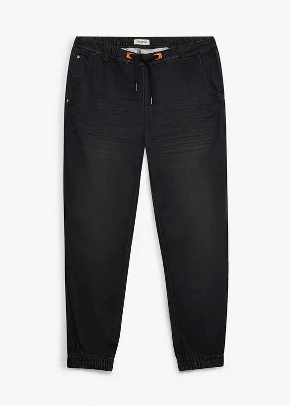Jeans jogger con elastico in vita regular fit, straight, bonprix