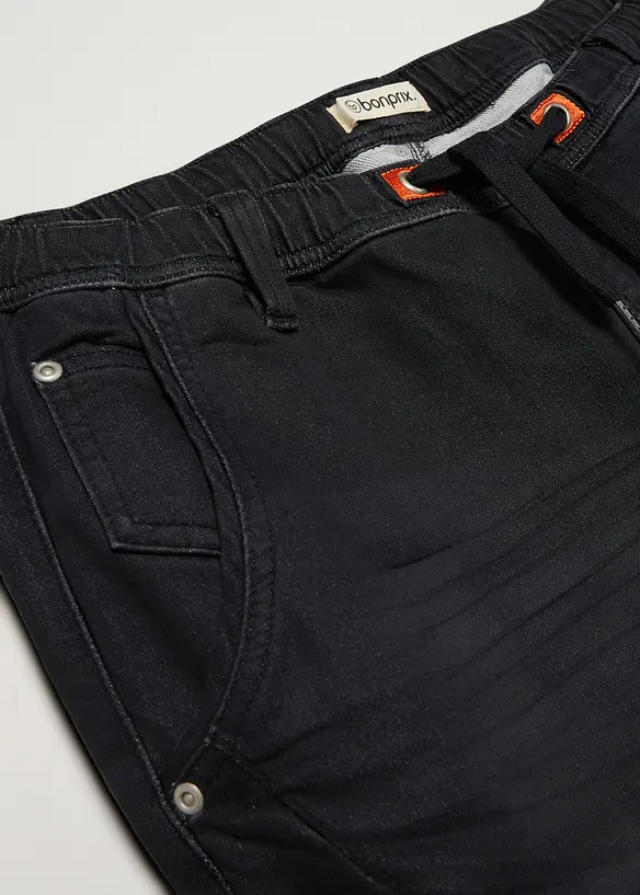 Jeans jogger con elastico in vita regular fit, straight, bonprix