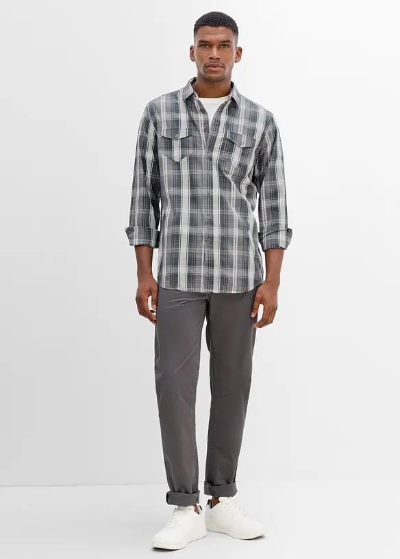 Camicia a maniche lunghe con taglio comfort, bonprix