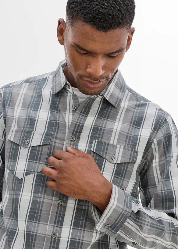Camicia a maniche lunghe con taglio comfort, bonprix