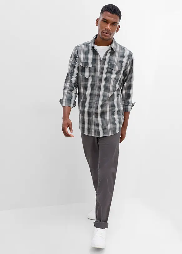 Camicia a maniche lunghe con taglio comfort, bonprix
