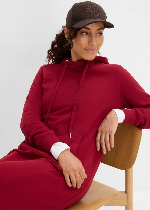 Abito in felpa di misto cotone, bonprix