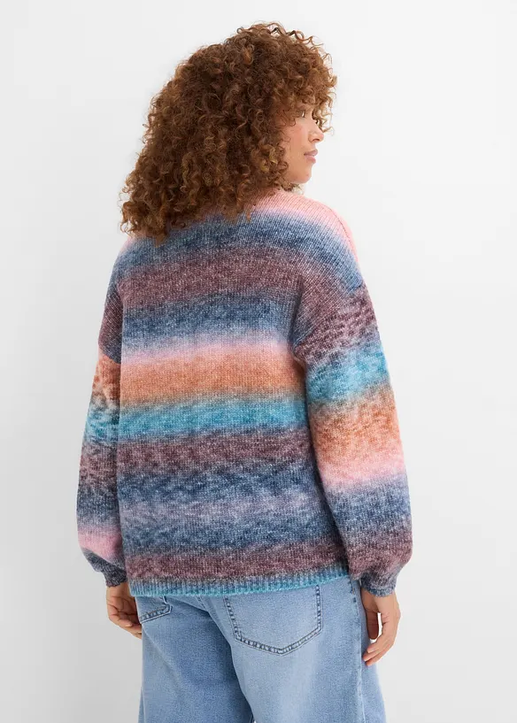 Cardigan in morbido filato grosso misto lana, bonprix