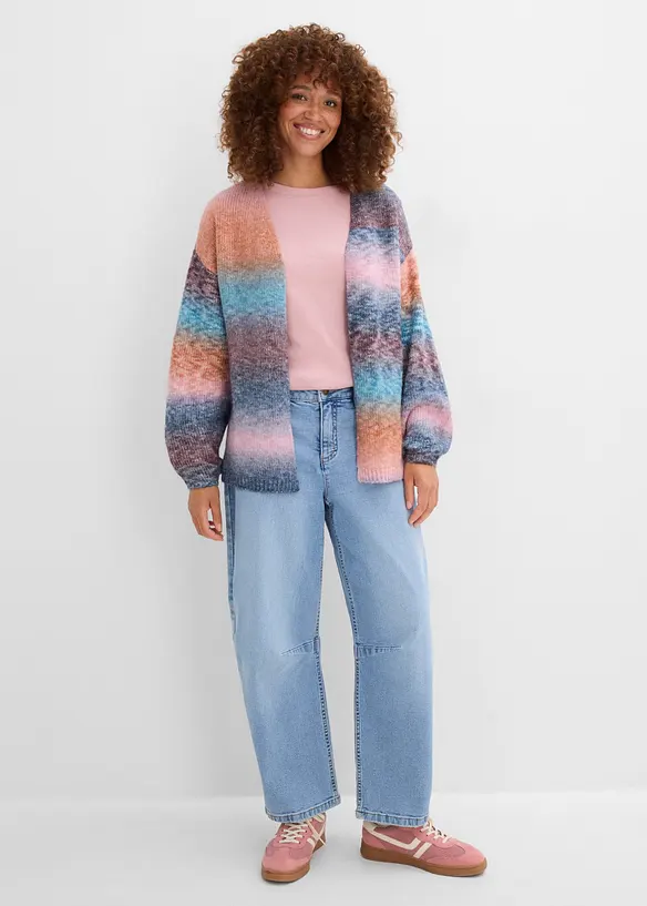 Cardigan in morbido filato grosso misto lana, bonprix