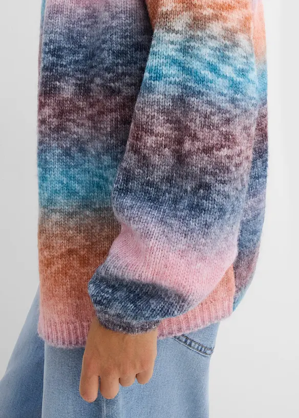 Cardigan in morbido filato grosso misto lana, bonprix