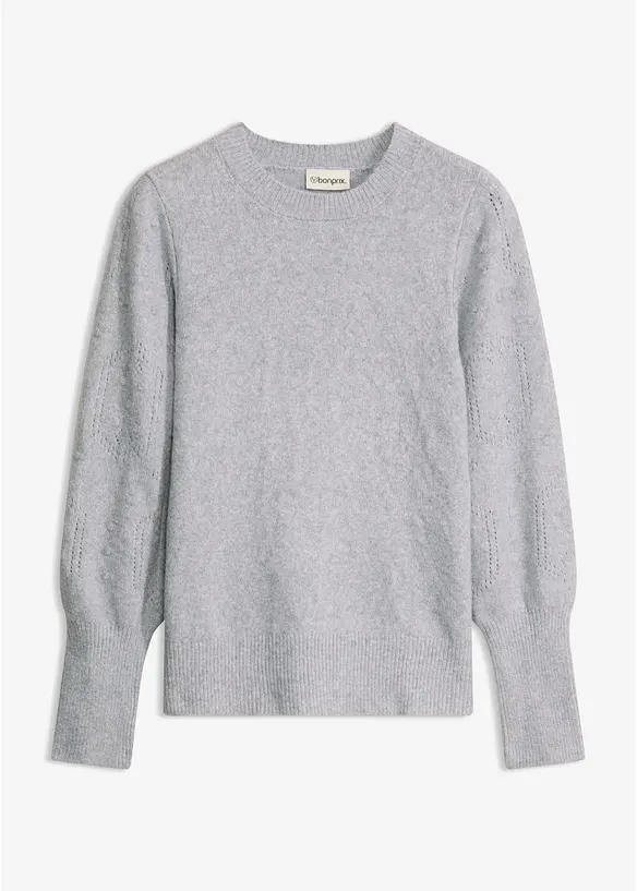 Maglione con motivo traforato, bonprix