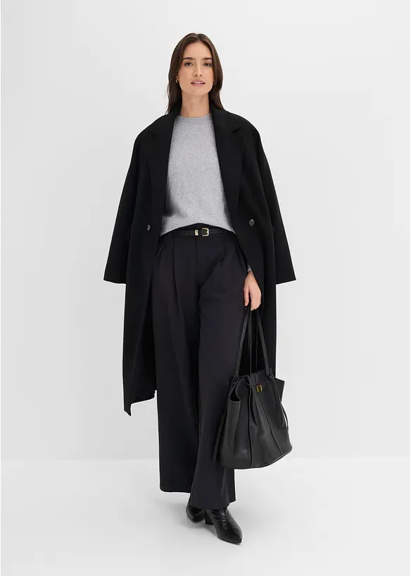 Maglione con motivo traforato, bonprix
