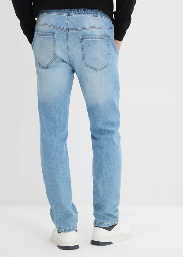 Jeans leggeri con elastico in vita regular fit, straight, bonprix