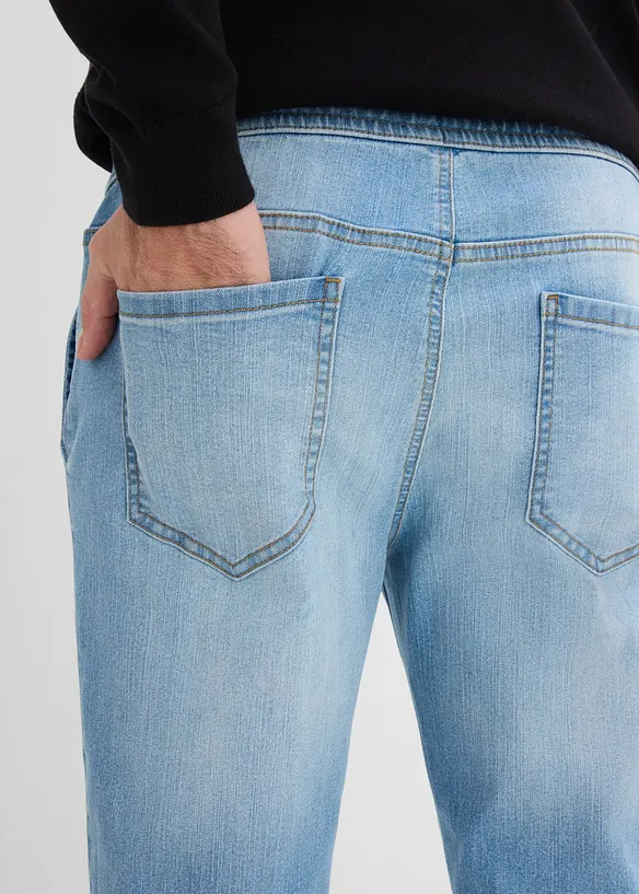 Jeans leggeri con elastico in vita regular fit, straight, bonprix