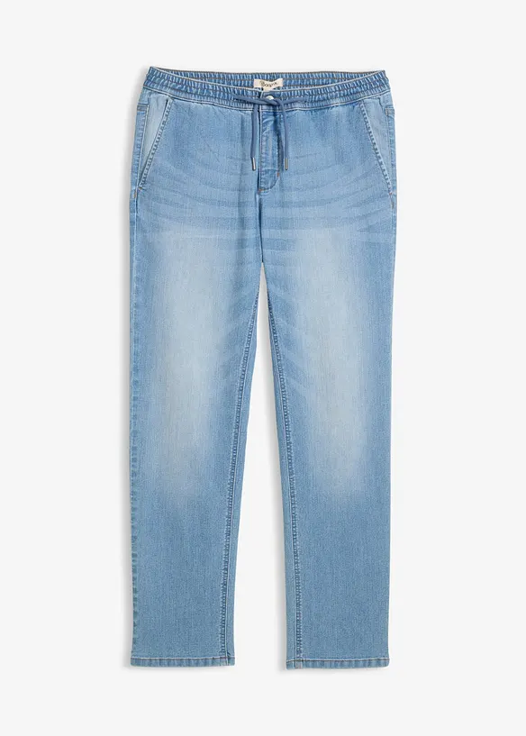 Jeans leggeri con elastico in vita regular fit, straight, bonprix