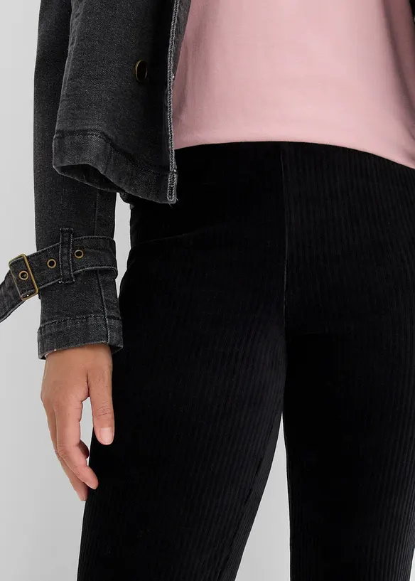 Leggings svasati effetto velluto a coste, bonprix