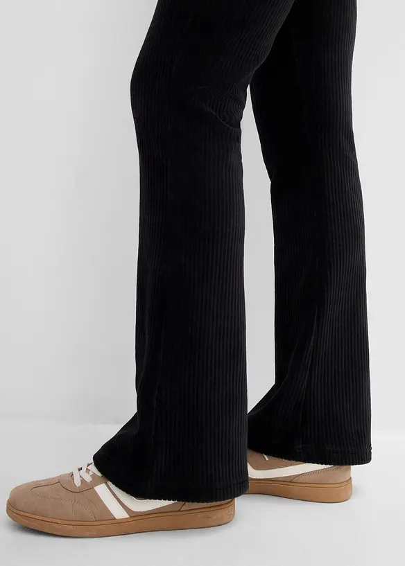 Leggings svasati effetto velluto a coste, bonprix