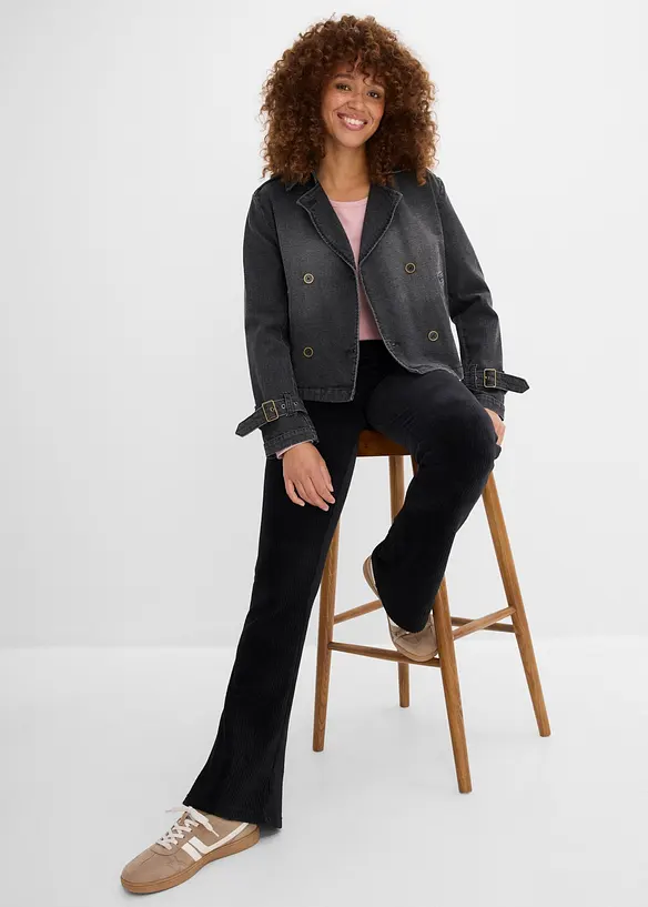 Leggings svasati effetto velluto a coste, bonprix