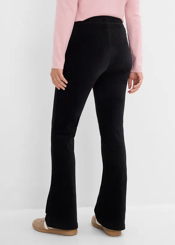 Leggings svasati effetto velluto a coste, bonprix