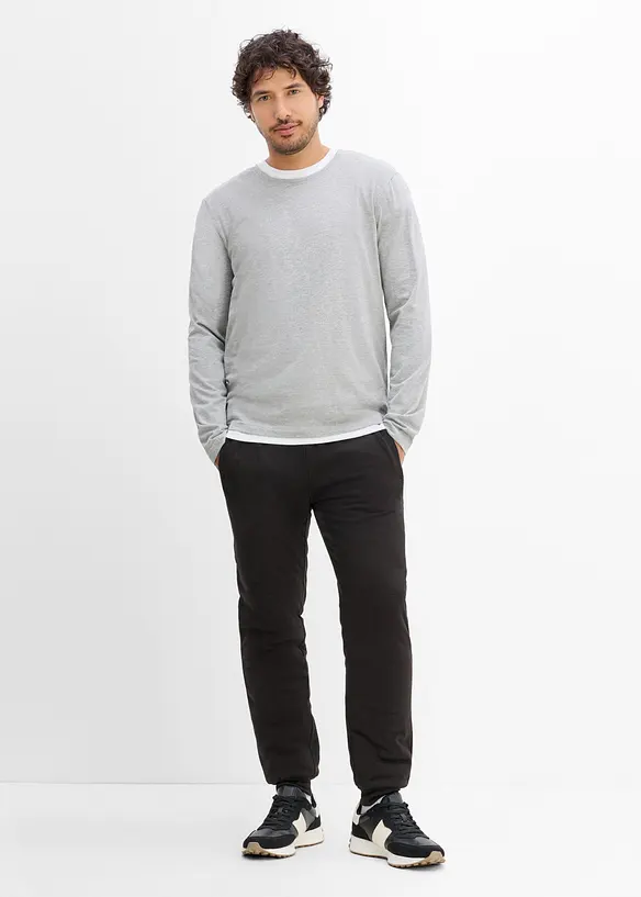 Pantaloni termici da jogging con fodera morbida in pile, bonprix