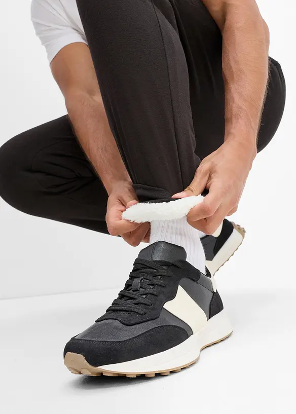 Pantaloni termici da jogging con fodera morbida in pile, bonprix