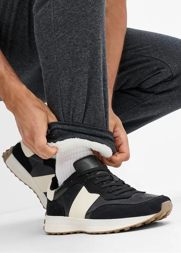 Pantaloni termici da jogging con fodera morbida in pile, bonprix