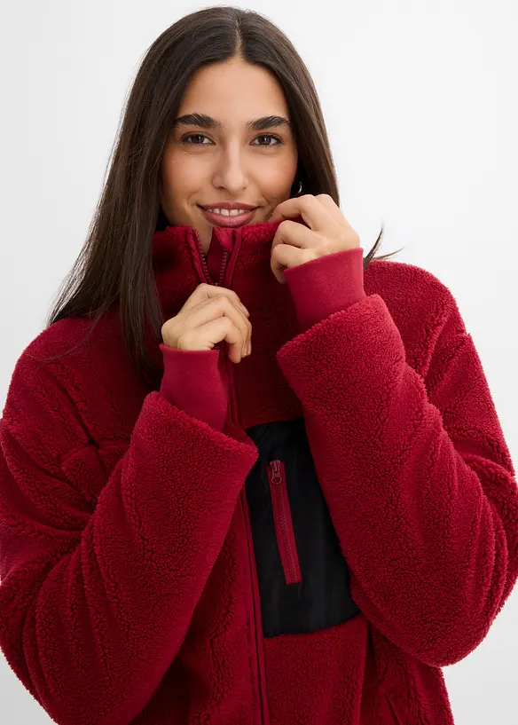 Giacca in pile teddy, bonprix