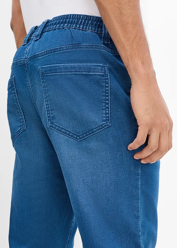 Jeans jogger tapered con elastico in vita, regular fit, bonprix