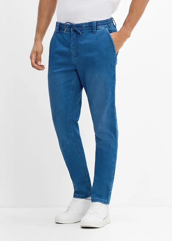 Jeans jogger tapered con elastico in vita, regular fit, bonprix