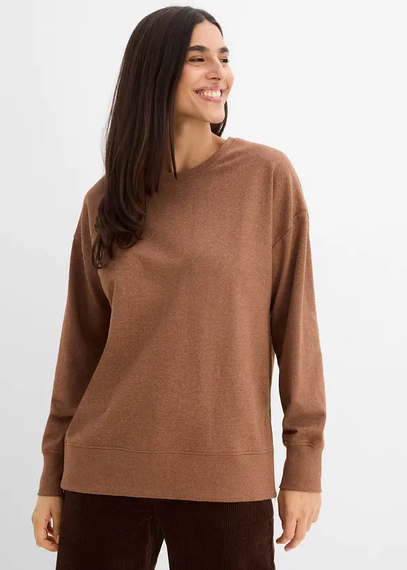 Felpa in misto cotone, bonprix