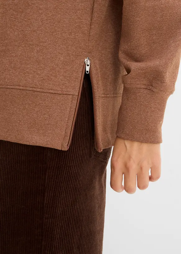 Felpa in misto cotone, bonprix