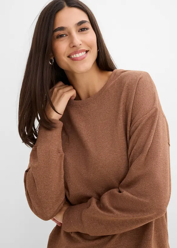 Felpa in misto cotone, bonprix