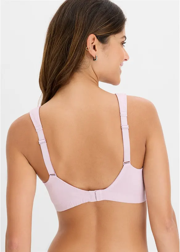 Reggiseno t-shirt minimizer senza ferretto con cotone biologico (pacco da 2), bonprix