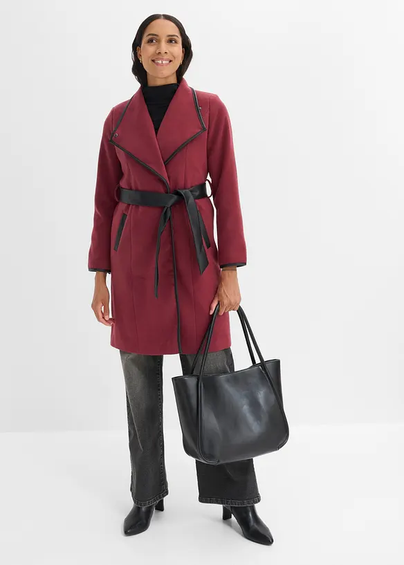 Cappotto corto in simil lana, bonprix