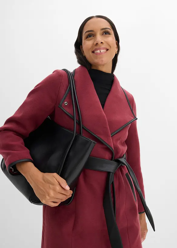 Cappotto corto in simil lana, bonprix