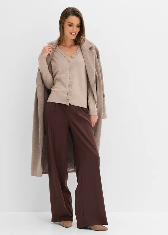 Cardigan in filato fine di misto viscosa fluente, bonprix