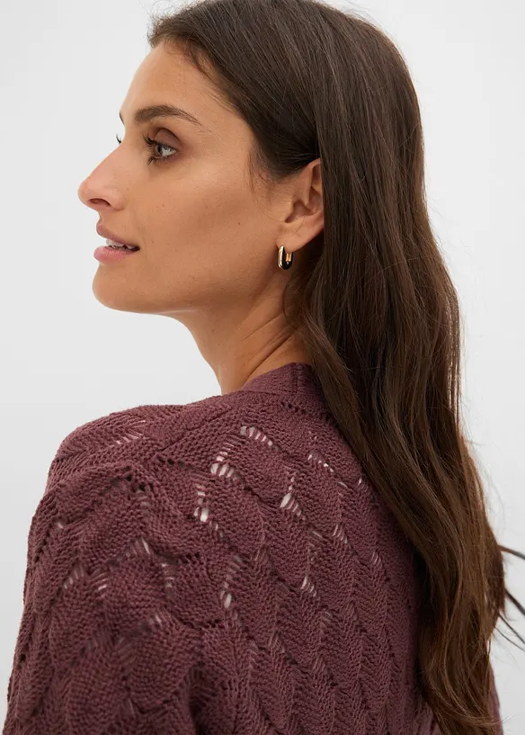 Cardigan traforato, bonprix