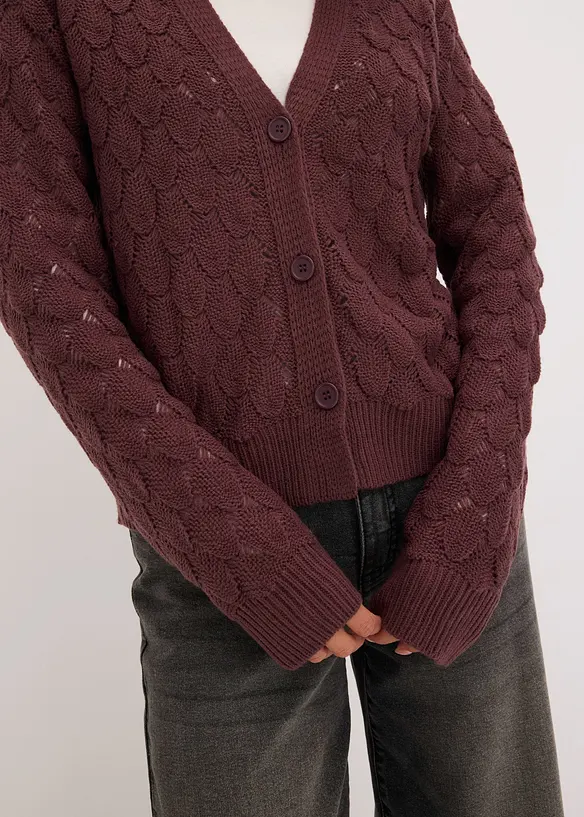 Cardigan traforato, bonprix