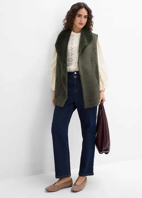 Gilet in ecopelliccia, bonprix