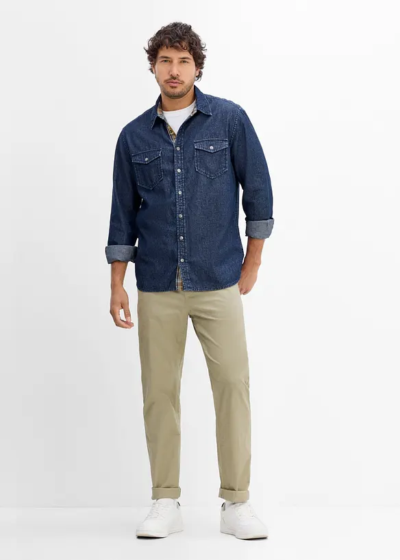 Camicia in jeans di puro cotone, bonprix
